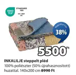 JYSK INKALILJE steppelt pléd ajánlat