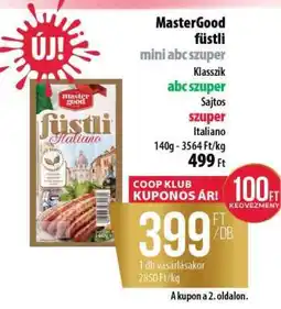 Coop MasterGood Füstli ajánlat