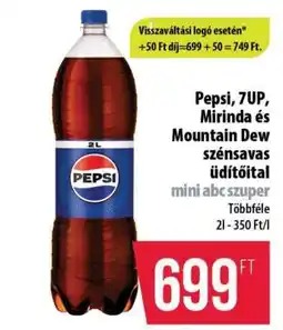 Coop Pepsi, 7UP, Mirinda és Mountain Dew szénsavas üdítőital ajánlat