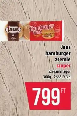 Coop Jaus hamburger zsemle ajánlat