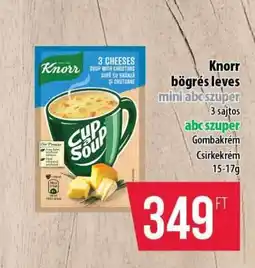 Coop Knorr bögrés leves mini abcszuper ajánlat