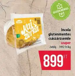 Coop Incola gluténmentes császárzsemle ajánlat