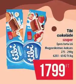 Coop TIBI Csokoládé ajánlat