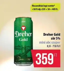 Coop Dreher Gold sör 5% ajánlat