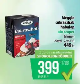 Coop Meggle cukrászhab habalap ajánlat