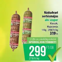 Coop Nádudvari Sertésmájas ajánlat