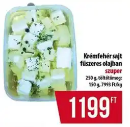 Coop Krémfehér sajt fűszeres olajban ajánlat