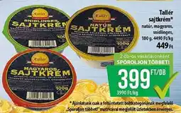 Coop Tallér sajtkrém ajánlat