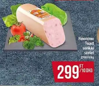 Coop Finonimo Toast sonkás szelet ajánlat