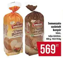 Coop Semenzato szeletelt kenyér ajánlat