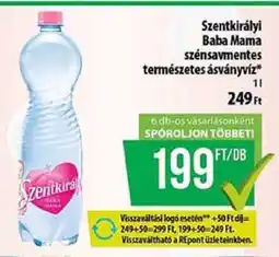Coop Szentkirályi Baba Mama szénsavmentes természetes ásványvíz ajánlat