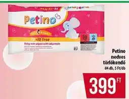 Coop Petino nedves törlőkendő ajánlat