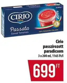 Coop Cirio passzírozott paradicsom ajánlat