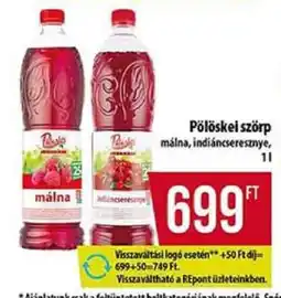 Coop PÖLÖSKEI Szörp ajánlat