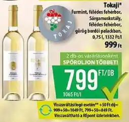 Coop Tokaji furmint ajánlat