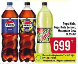 Coop Pepsi Cola, Pepsi Cola Lemon, Mountain Dew ajánlat
