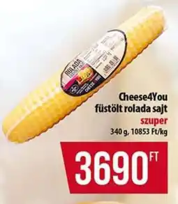 Coop Cheese4You füstölt rolada sajt ajánlat