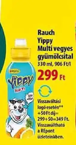 Coop Rauch Yippy Multi vegyes gyümölcsital ajánlat