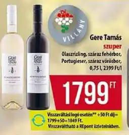 Coop Gere Tamás szuper ajánlat