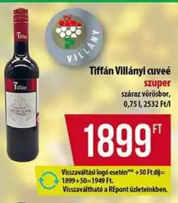 Coop Tiffán Villányi cuvée ajánlat