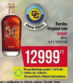 Coop Bumbu Original rum ajánlat