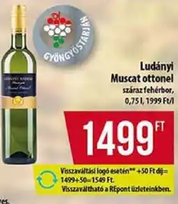 Coop Ludányi Muscat ottonel ajánlat