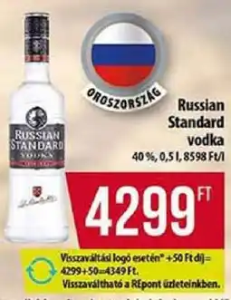 Coop RUSSIAN STANDARD Vodka ajánlat