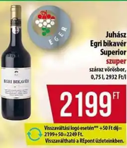 Coop JUHÁSZ Egri Bikavér Superior ajánlat