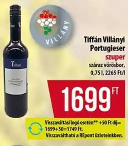 Coop Tiffán Villányi Portugieser ajánlat