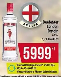 Coop BEEFEATER London Dry gin ajánlat