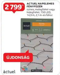 Auchan ACTUEL NAPELEMES FÉNYFŰZÉR ajánlat