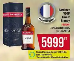 Coop Bardinet VSOP Finest Brandy ajánlat
