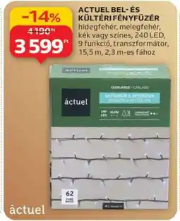 Auchan ACTUEL BEL- ÉS KÜLTÉRI FÉNYFŰZÉR ajánlat