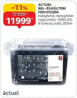 Auchan ACTUEL BEL- ÉS KÜLTÉRI FÉNYFŰZÉR ajánlat