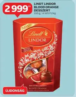 Auchan LINDT LINDOR BLOOD ORANGE DESSZERT ajánlat