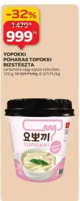 Auchan Yopokki poharas topokki rizstészta ajánlat