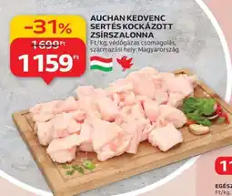 Auchan Auchan Kedvenc Sertés Kockázott Zsírszalonna ajánlat