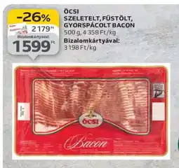 Auchan Öcsi szeletelt füstölt, gyorspácolt bacon ajánlat