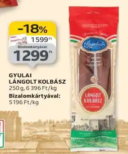 Auchan Gyulai lángolt kolbász ajánlat