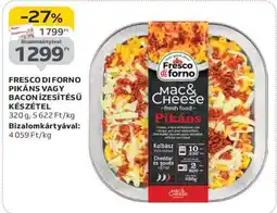 Auchan FRESCO DI FORNO PIKÁNS VAGY BACON ÍZESÍTÉSŰ KÉSZÉTEL ajánlat