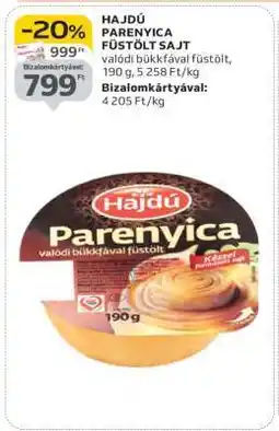 Auchan Hajdú Parenyica Füstölt Sajt ajánlat