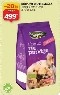 Auchan BIOPONT BIO RIZSKÁSA ajánlat