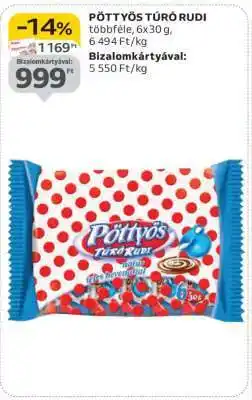 Auchan PÖTTYÖS Túró Rudi ajánlat