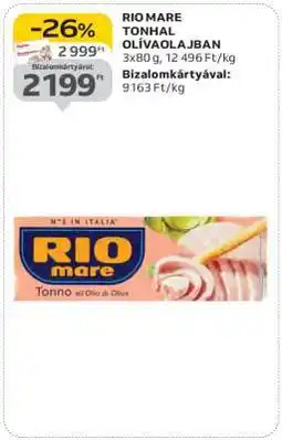 Auchan RIO MARE Tonhal olívaolajban ajánlat