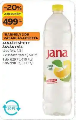 Auchan Jana ízesített ásványvíz ajánlat