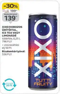 Auchan XIXO DOBOZOS ÜDÍTŐITAL, ICE TEA VAGY LIMONÁDÉ ajánlat