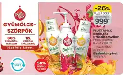 Auchan FRUTTA MAX BUBBLE12 GYÜMÖLCSSZÖRP ajánlat