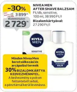 Auchan NIVEA MEN after shave balzsam ajánlat