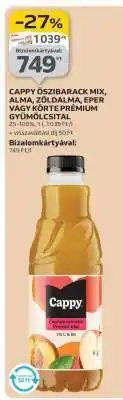 Auchan Cappy Őszibarack Mix, Alma, Zöldalma, Eper vagy Körte Prémium Gyümölcslé ajánlat