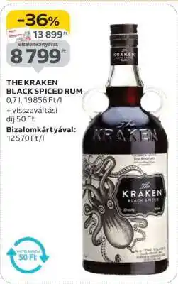 Auchan The Kraken Black Spiced Rum ajánlat